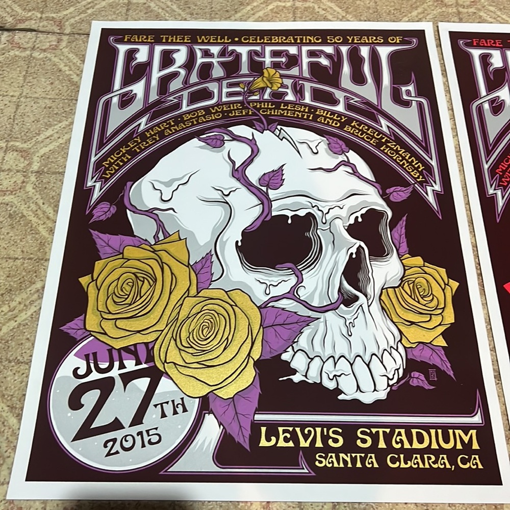 Grateful Dead Tour Poster